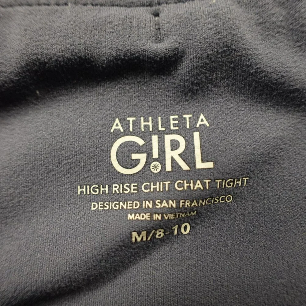 Athleta high rise Chit Chat tight bundle girl's medium 8-10‎ two pack